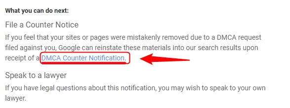 مرحله دوم رفع خطا dmca در سرچ کنسول