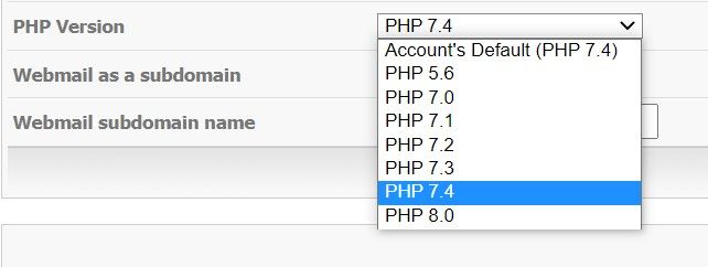 ارتقا نسخه php برای رفع خطای این سایت مشکلات فنی را تجربه می‌کند