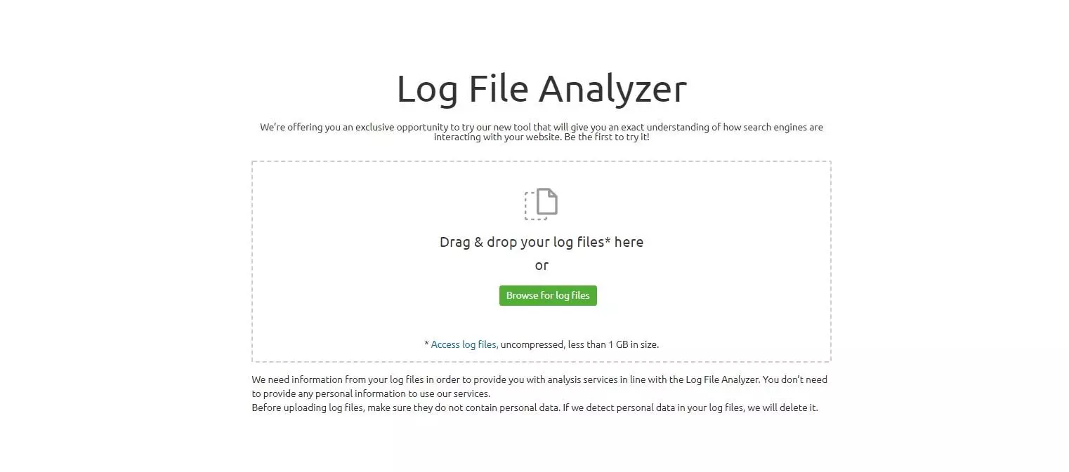 ابزار آنالیز Log File Analyzer در SEMrush