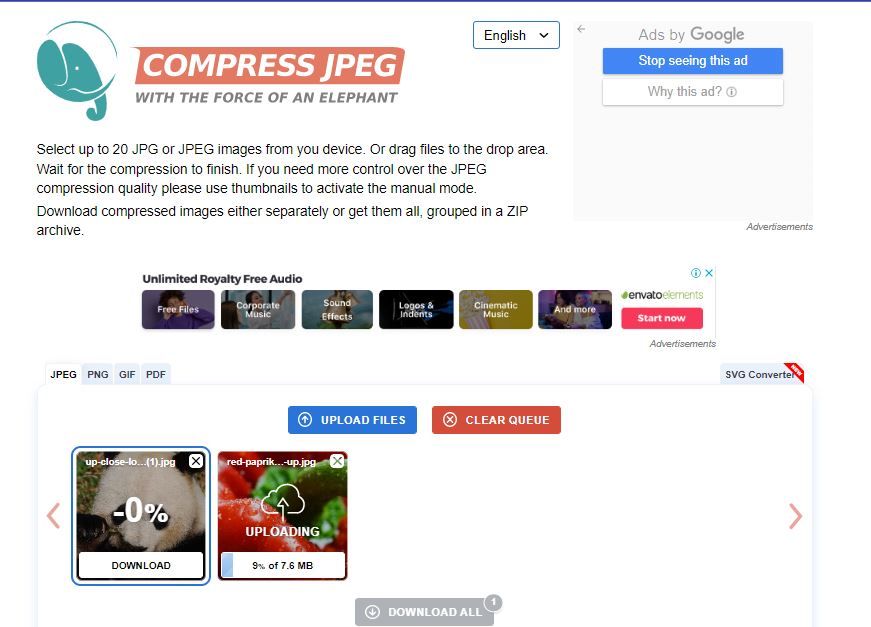 سایت آنلاین بهینه‌سازی حجم تصاویر با compresspng