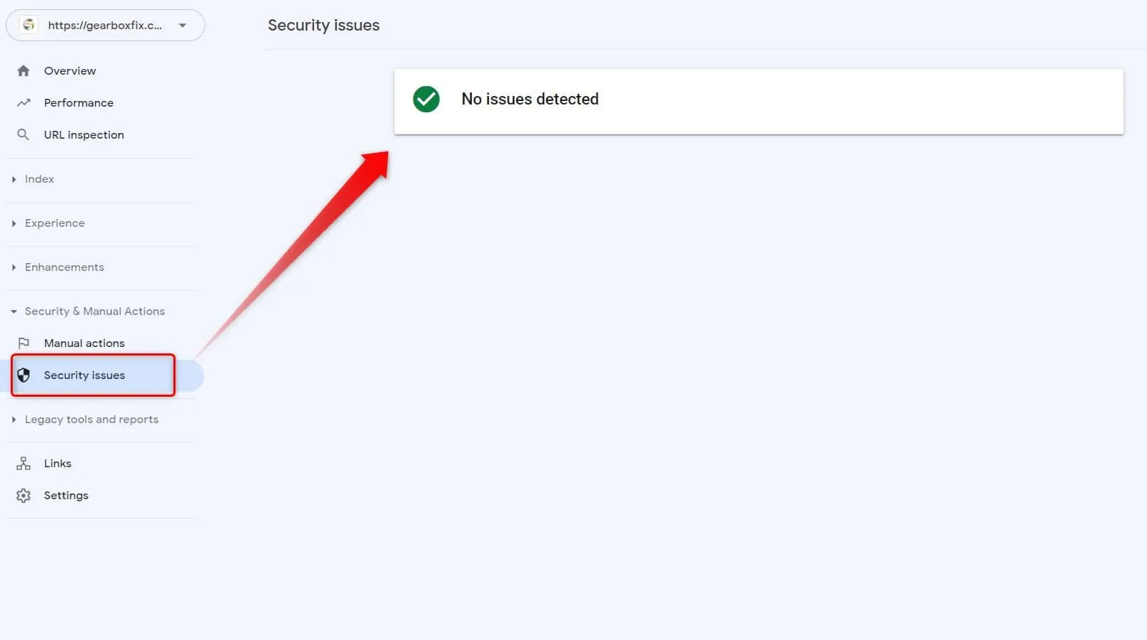 گزارش Security Issues گوگل سرچ کنسول