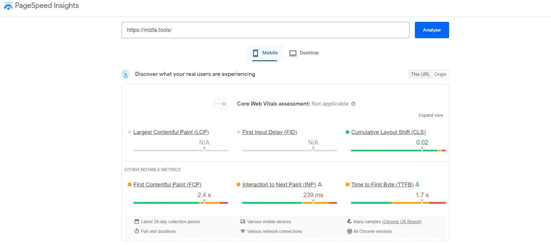 ابزار Google PageSpeed Insights