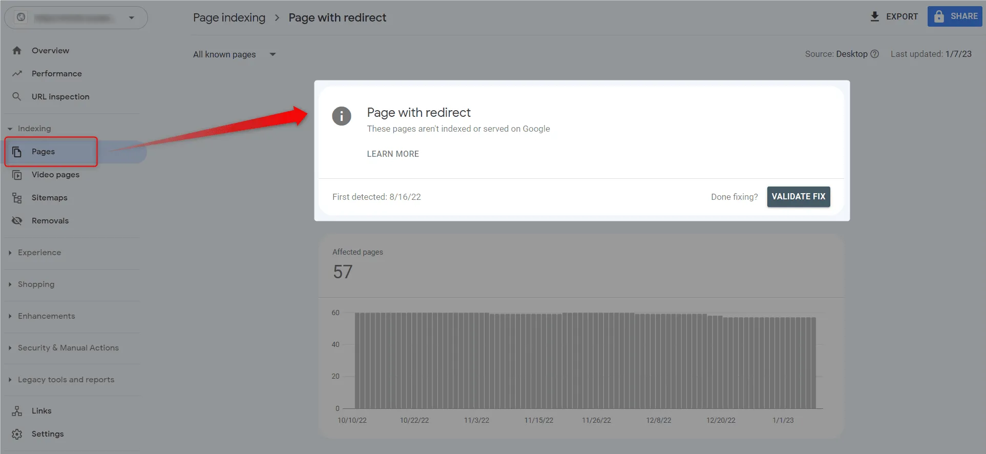 علت خطای Redirect error در سرچ کنسول و راه رفع آن