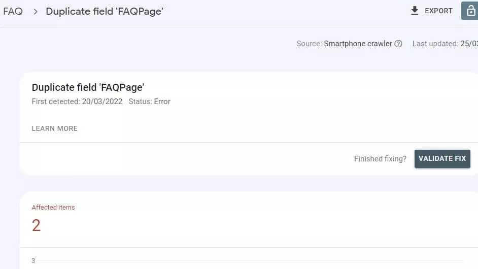 حل مشکل Duplicate field “FAQPage” در سرچ کنسول 