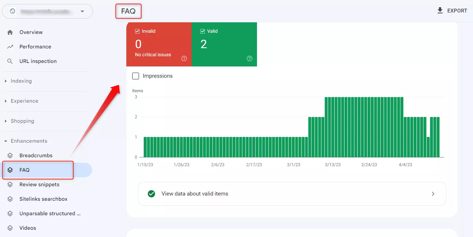 آموزش بخش های مختلف گزارش FAQ گوگل سرچ کنسول 