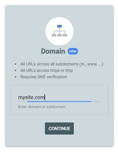 Domain Property سرچ کنسول چیست